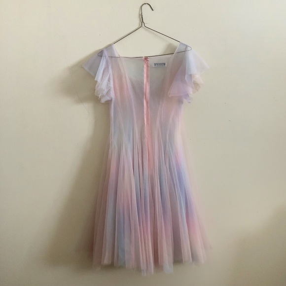 Sheer Mesh Pastel Pink, Blue, & Lavender Fairy Dress - Picture 2 of 3